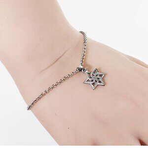 Sterling Silver Star Charm Bracelet